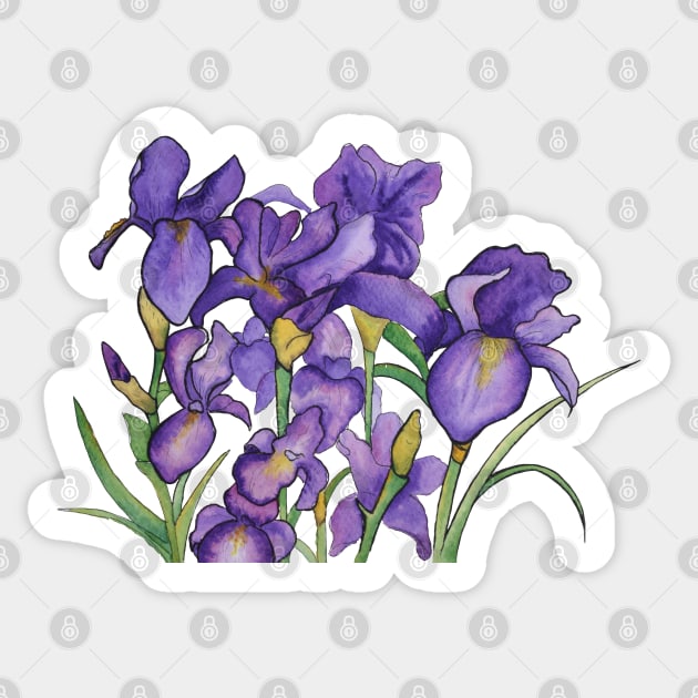 Pretty Purple Petals Sticker by Kirsty Topps